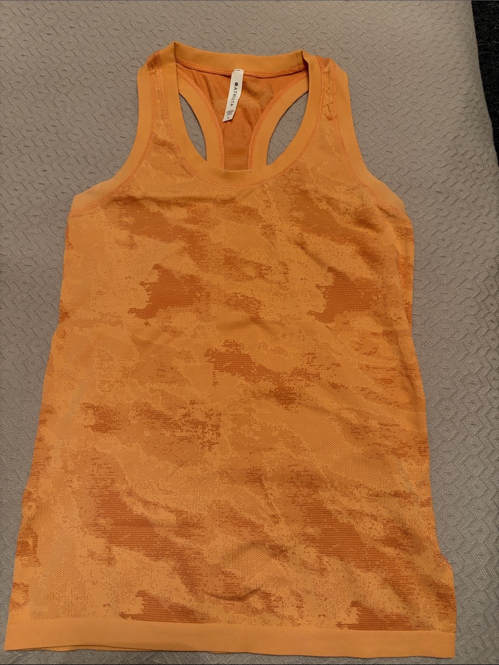Athleta Bright Orange Racerback Tank Size Small